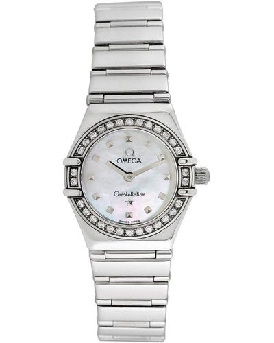 Omega Constellation Diamond Watch, Circa 1990S (Authentic Pre-Owned) - White