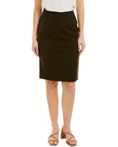 Brooks Brothers Wool-blend Pencil Skirt - Black