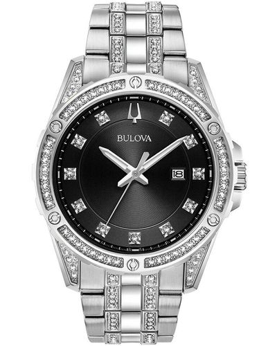 Bulova Watch & Tag - Metallic