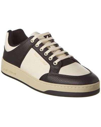 Saint Laurent Sl/61 Leather Sneaker - White