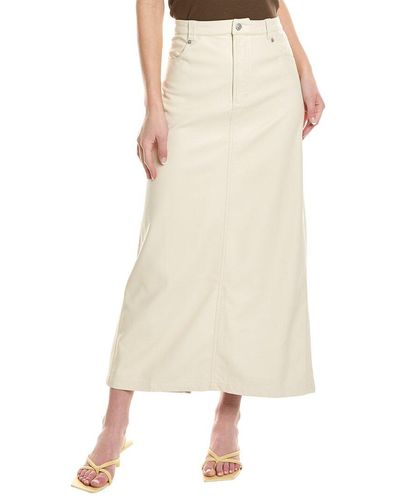 Free People City Slicker Maxi Skirt - Natural