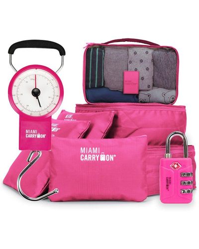 Miami Carryon Essential Travel Kit Combo - Pink