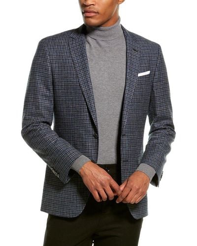 BOSS Boss Hutson Wool & Linen-blend Jacket - Gray