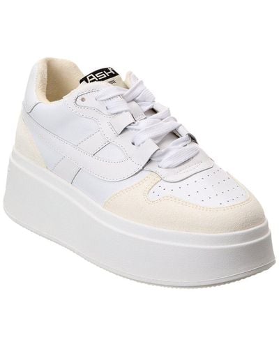 Ash Mitch Leather Platform Sneaker - White