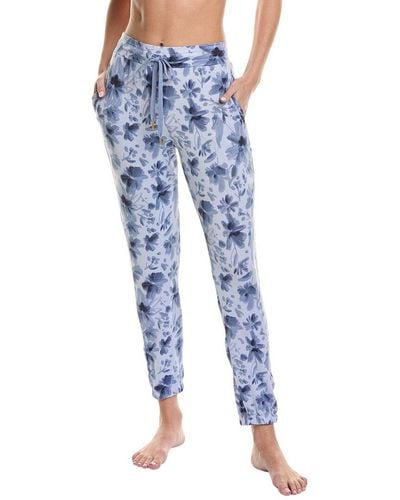 Donna Karan Sleepwear Lounge Jogger Pant - Blue
