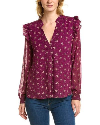 ANNA KAY Clip Dot Blouse - Red