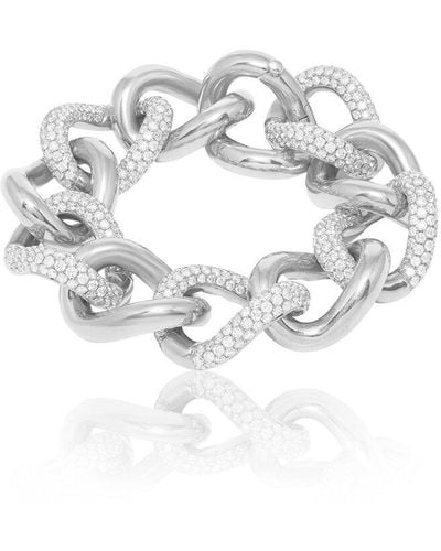 Diana M. Jewels Fine Jewellery 18K 21.85 Ct. Tw. Diamond Bracelet - Metallic