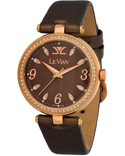 Le Vian Le Vian Stainless Steel Diamond Watch - Metallic