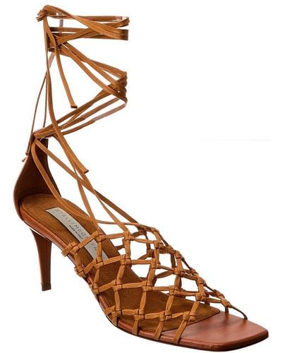 Stella McCartney Ankle Wrap Sandal - Brown