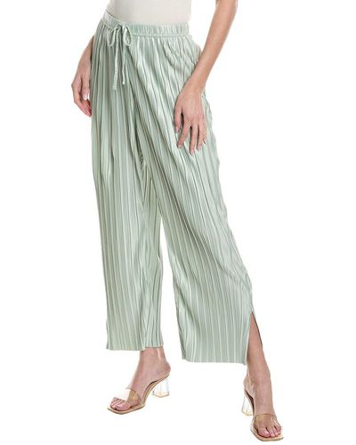Dress Forum Vibe Check Pleated Wide Leg Pant - Green