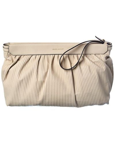 Isabel Marant Luz Leather Pouch - Natural
