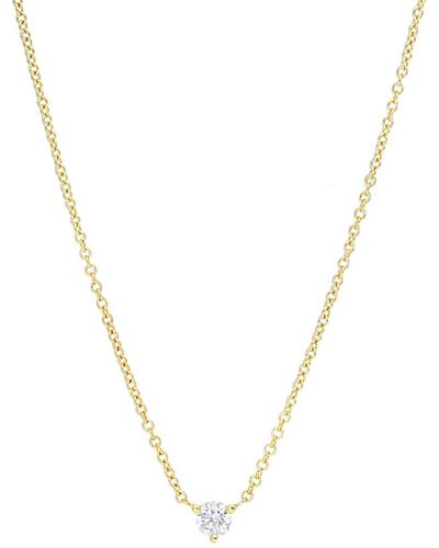 Nephora 14k Yellow Gold 0.15 Ct. Tw. Diamond Necklace - Metallic