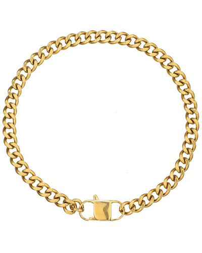 Eye Candy LA The Luxe Collection Titanium Cuban Link Chain Necklace - Metallic
