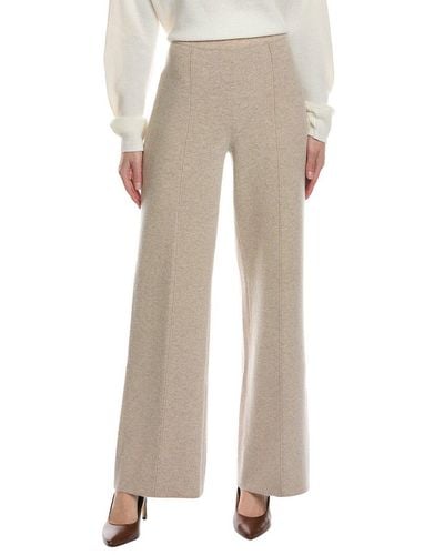 Lafayette 148 New York Double Knit Cashmere & Silk-blend Pant - Natural