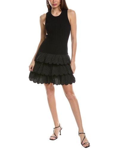Jason Wu Rib Knit Mini Dress - Black