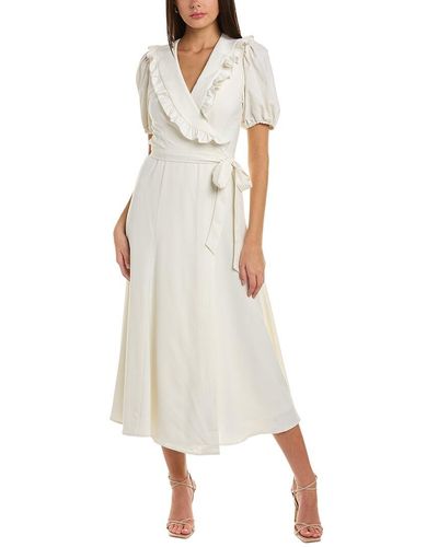 Hutch Beth Wrap Dress - White