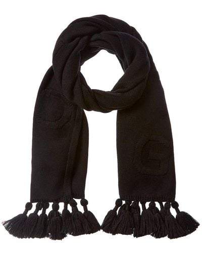 Givenchy Logo Wool Scarf - Black