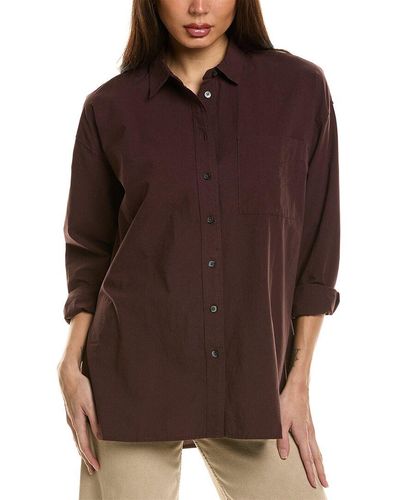 Madewell Oversized Patch Pocket Shirt - Brown