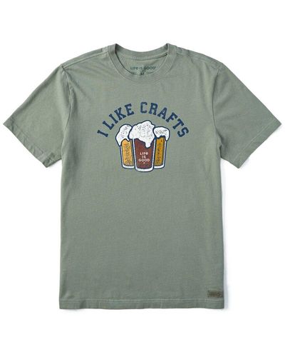 Life Is Good. Crusher T-shirt - Green