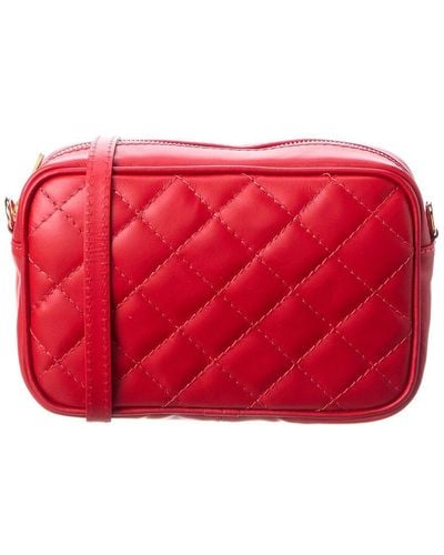 Persaman New York Evie Quilted Crossbody - Red