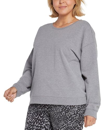 NYDJ Plus Basic Sweatshirt - Gray
