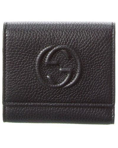 Gucci Soho Leather French Wallet - Black