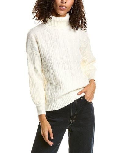 7021 Cable Knit Jumper - White
