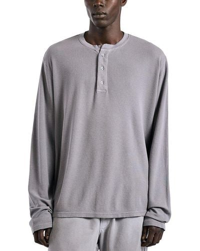 Cotton Citizen Hendrix Henley Shirt - Grey
