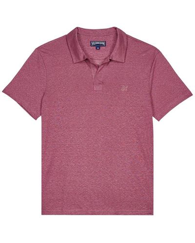 Vilebrequin Solid Linen T-shirt - Purple