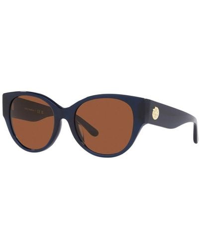Tory Burch Ty7182u 54mm Sunglasses - Brown