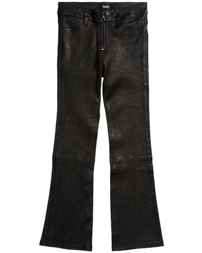 PAIGE Carine Leather Pant - Black