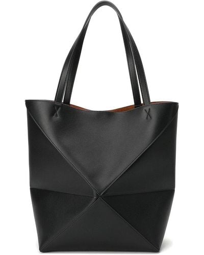 Tiffany & Fred Paris Smooth Leather Tote - Black
