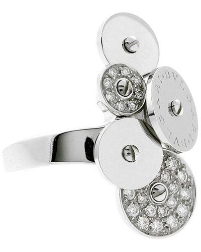 BVLGARI 18K Diamond Cicladi Cocktail Ring (Authentic Pre-Owned) - White