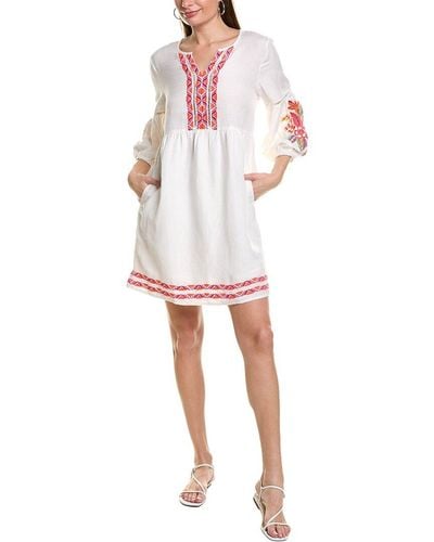 Tommy Bahama St. Lucia Linen-blend Dress - White