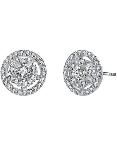 Genevive Jewelry Silver Earrings - Gray