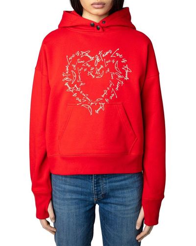 Zadig & Voltaire Mia Heart St-valentin Sweatshirt - Red