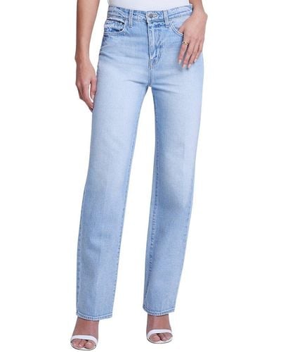 L'Agence Jones Ultra High-rise Stovepipe Jean - Blue