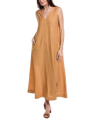 Lafayette 148 New York Neve Wool & Silk-blend Dress - Natural