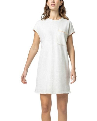 Lilla P Easy Pocket Tunic Dress - White