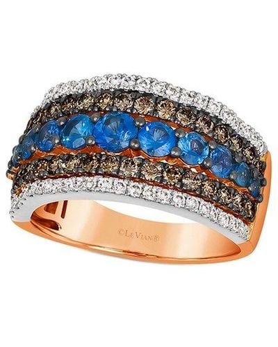 Le Vian Periwinkle 14K 2.30 Ct. Tw. Diamond & Sapphire Ring - Blue