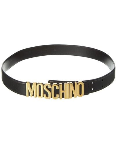 Moschino Leather Belt - Black