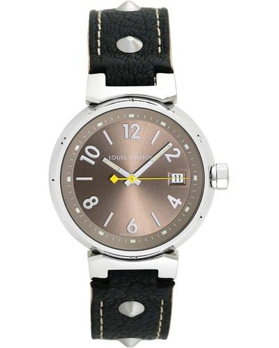 Louis Vuitton Tambour Watch, Circa 2000S (Authentic Pre-Owned) - Grey
