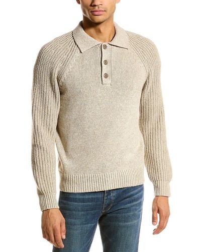 Vince Chunky Marl Wool-blend Sweater - Brown