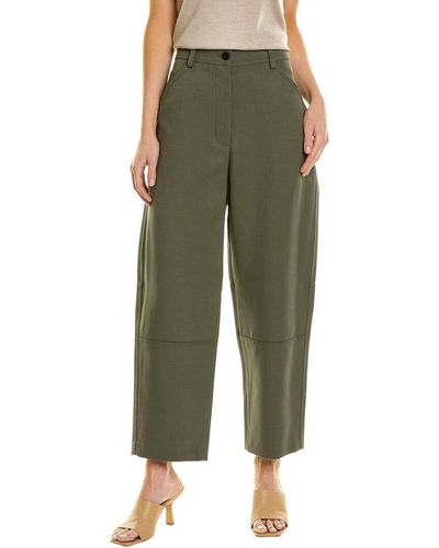Theory Wool-blend Twill Pant - Green