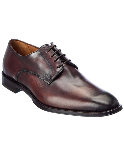Antonio Maurizi Plain Toe Leather Oxford - Brown