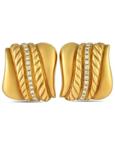 Seidengang 18K 0.45 Ct. Tw. Diamond Earrings (Authentic Pre-Owned) - Metallic