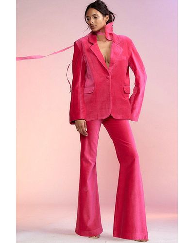 Cynthia Rowley Velvet Pant - Pink