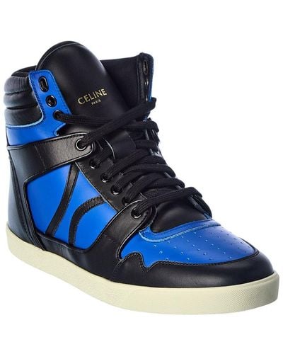 Celine Mid Leather Sneaker - Blue
