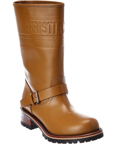 Dior Quest Leather Boot - Brown