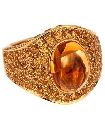 Roberto Coin 18K 17.20 Ct. Tw. Citrine Cocktail Ring (Authentic Pre-Owned) - White